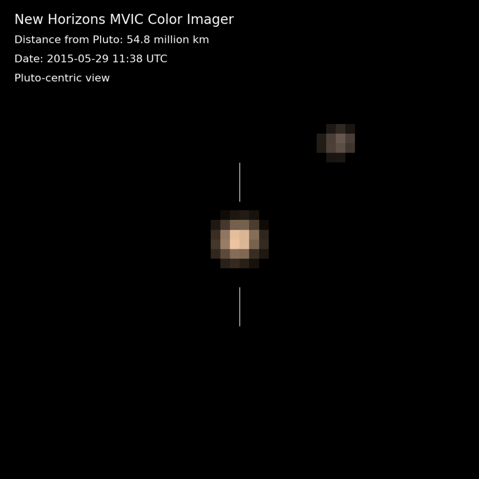 Аппарат Новые Горизонты - Плутон и Харон в мае-июне 2015г.